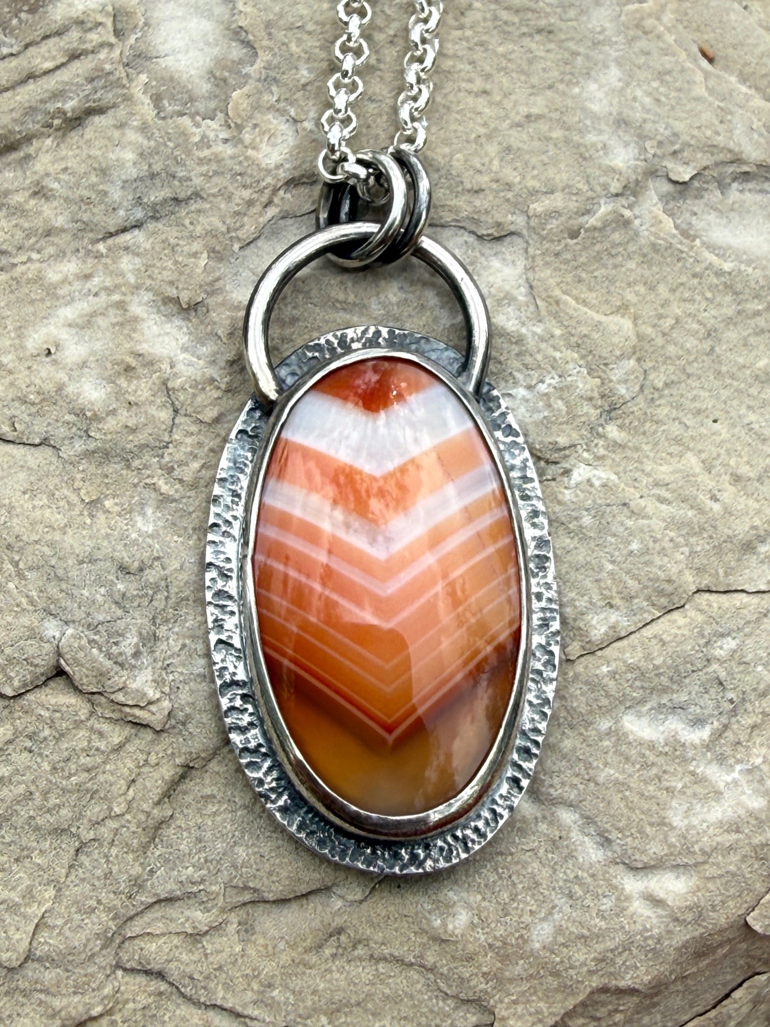 Orange Banded Agate